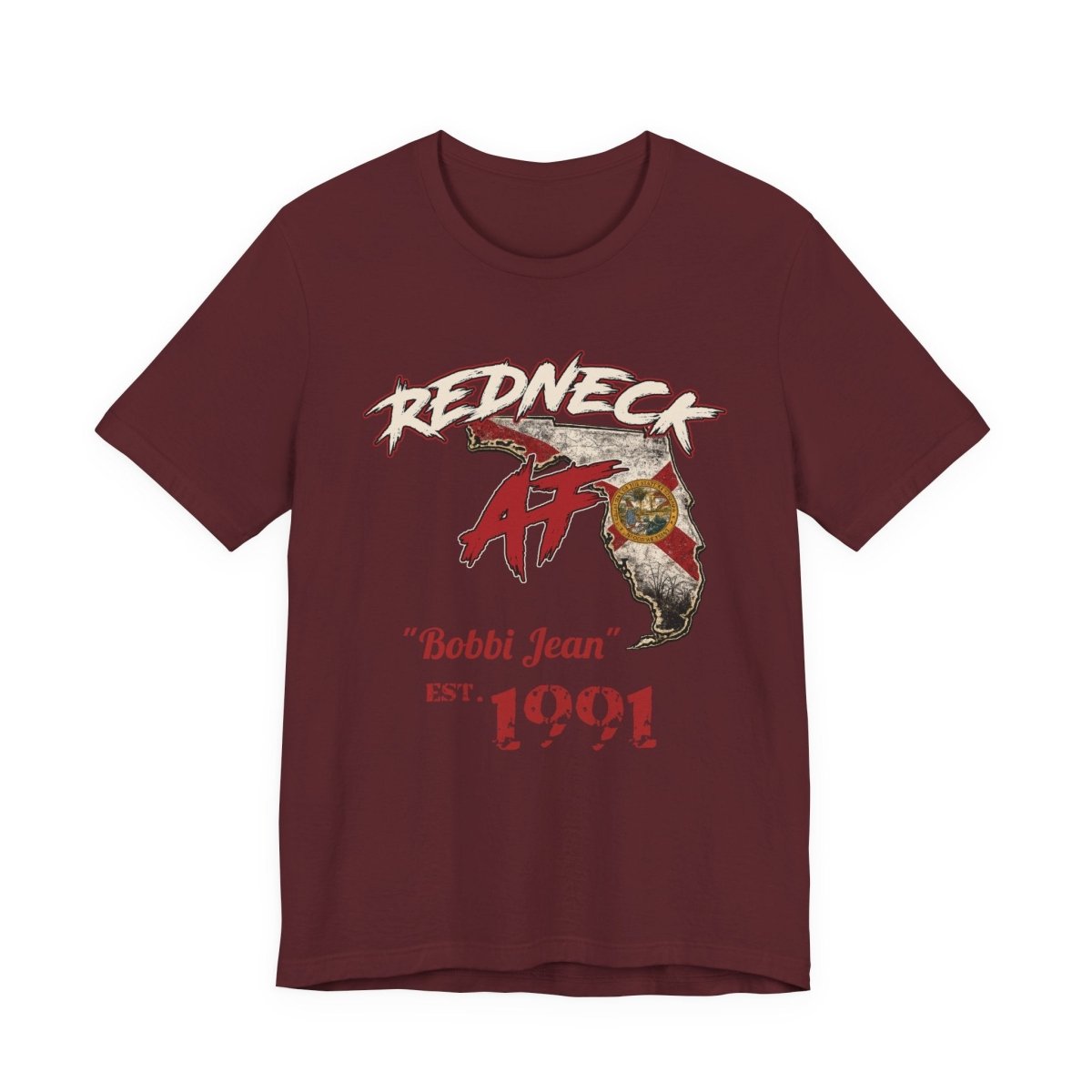 Redneck AF Florida T-Shirt | Personalized Florida Pride Graphic Tee - Anything AF