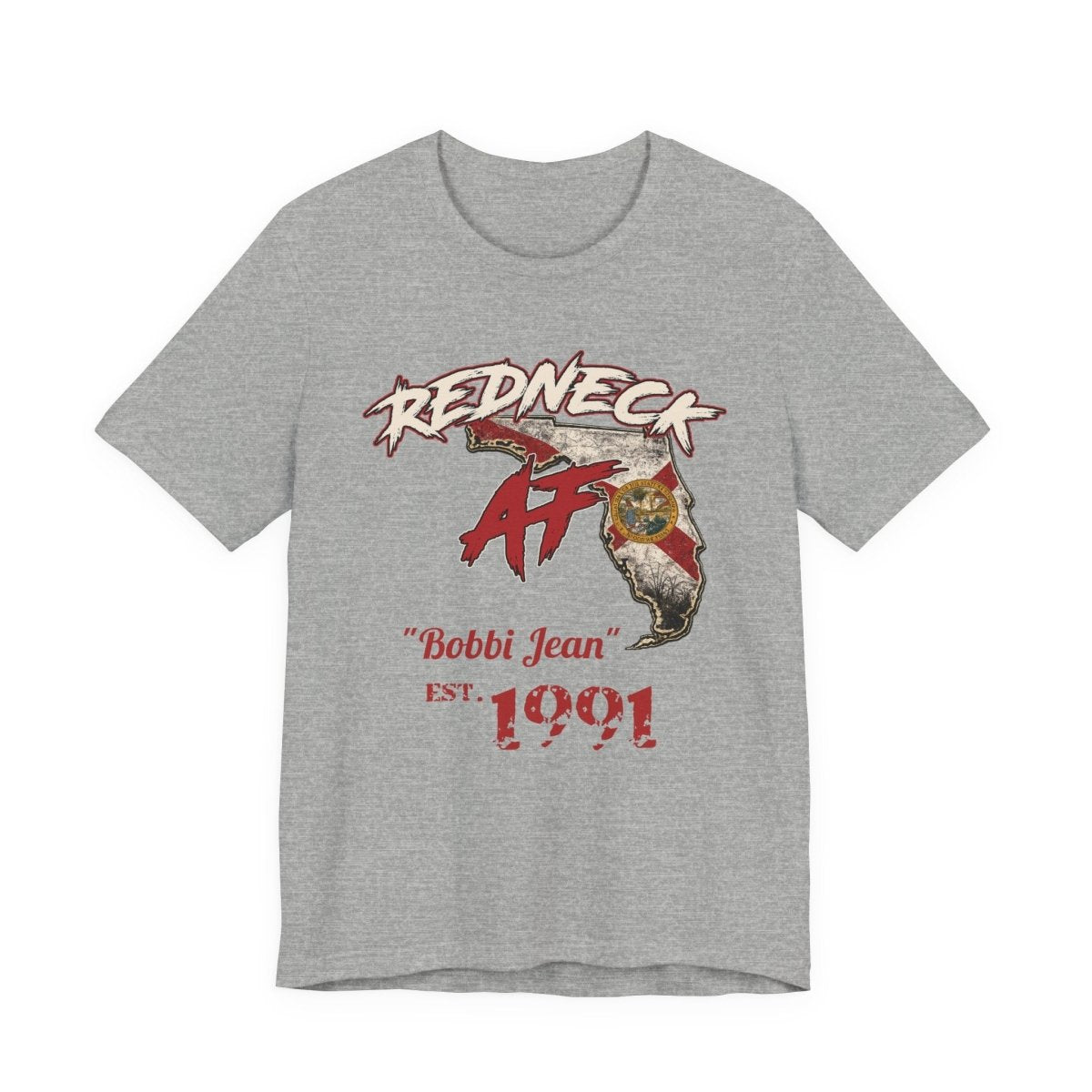 Redneck AF Florida T-Shirt | Personalized Florida Pride Graphic Tee - Anything AF
