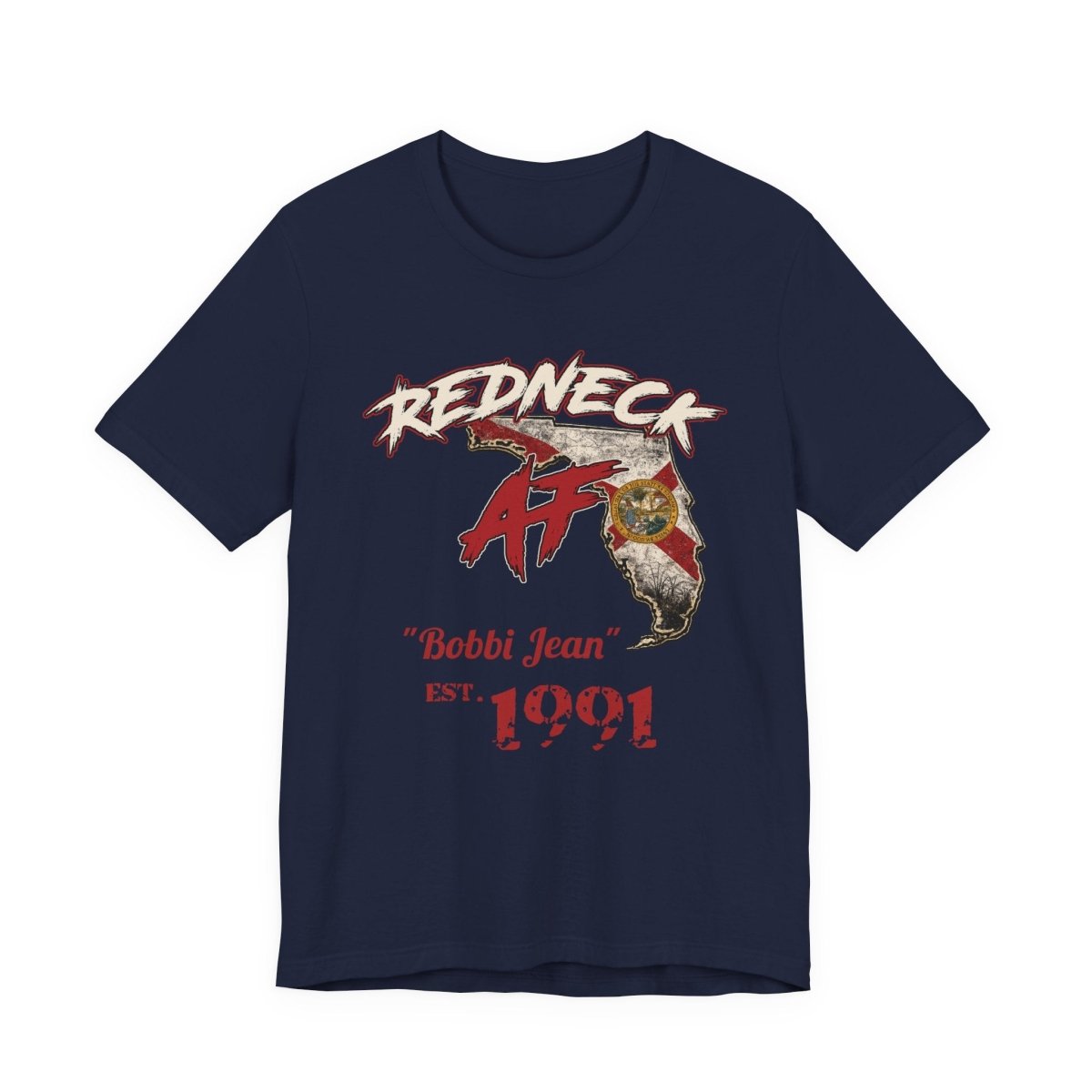 Redneck AF Florida T-Shirt | Personalized Florida Pride Graphic Tee - Anything AF