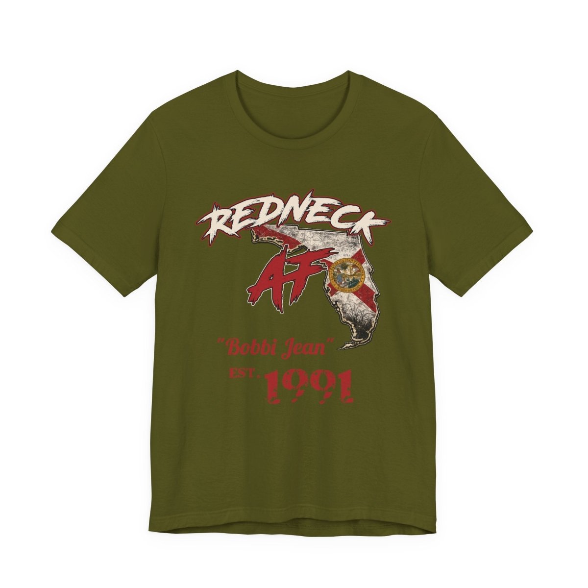 Redneck AF Florida T-Shirt | Personalized Florida Pride Graphic Tee - Anything AF