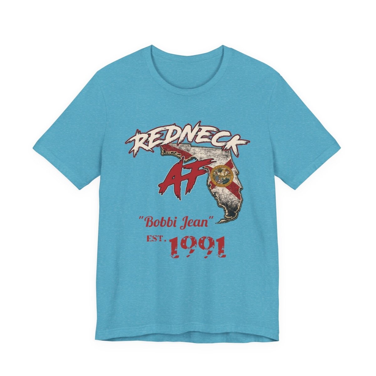 Redneck AF Florida T-Shirt | Personalized Florida Pride Graphic Tee - Anything AF