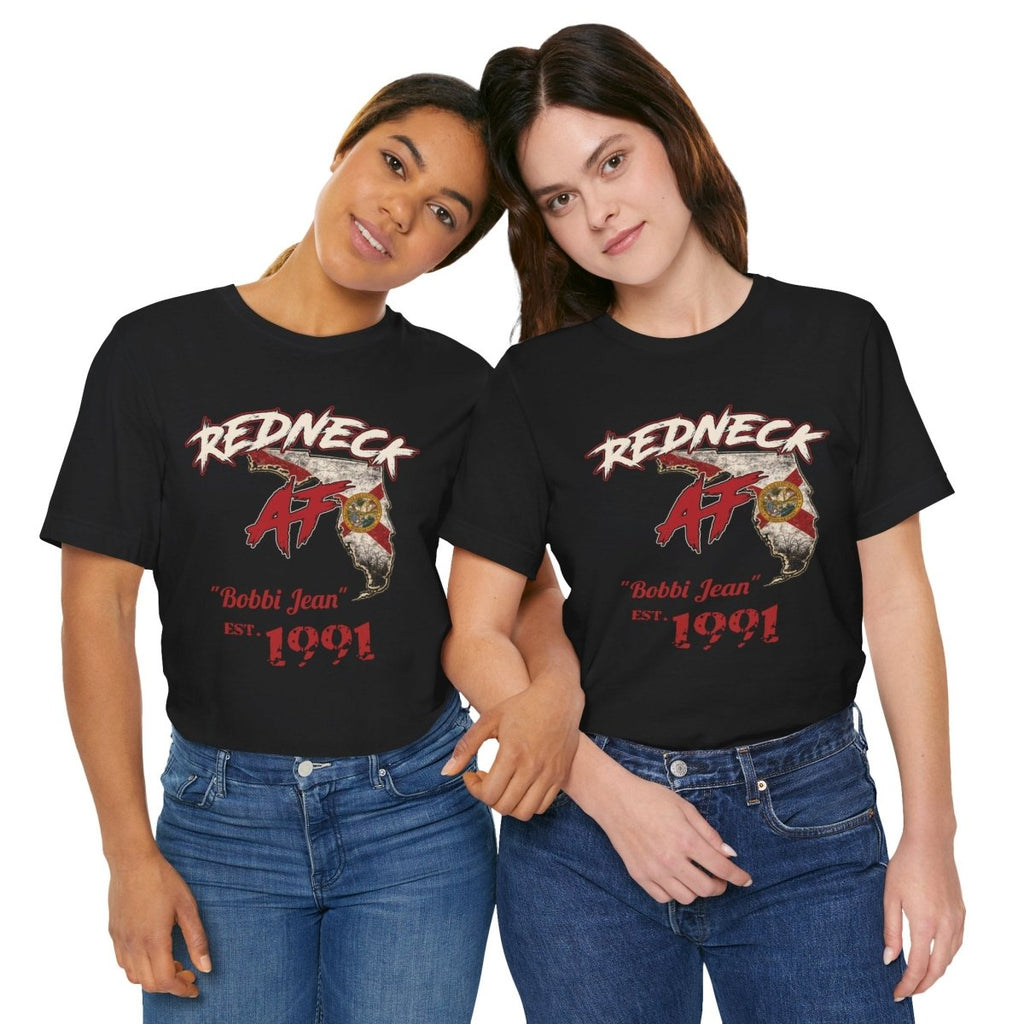 Redneck AF Florida T-Shirt | Personalized Florida Pride Graphic Tee - Anything AF