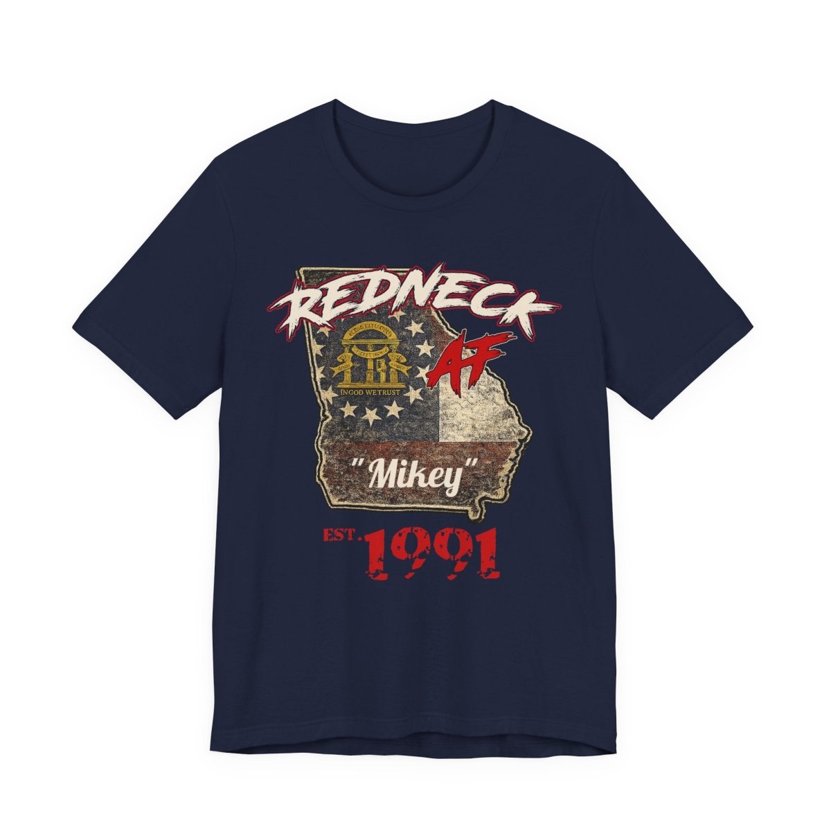 Redneck AF Georgia T-Shirt | Personalized Georgia Pride Graphic Tee - Anything AF