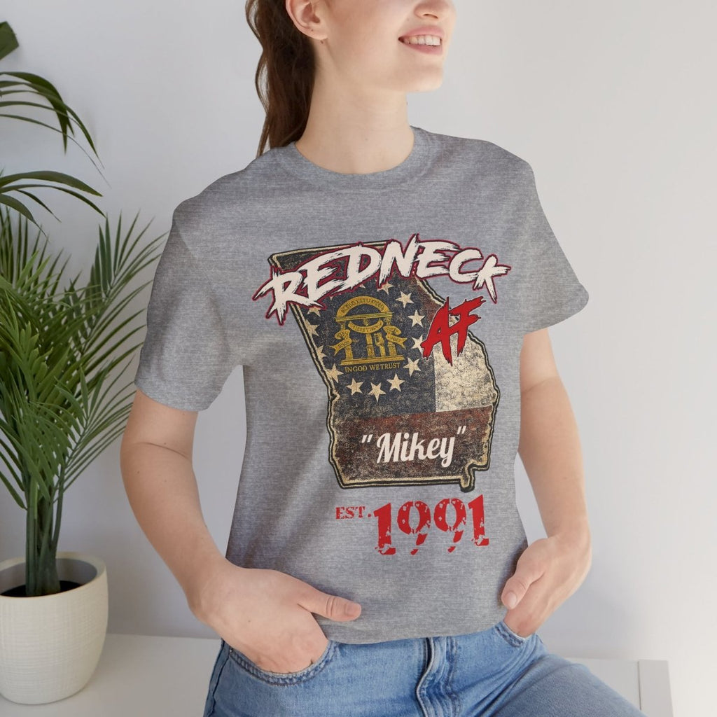 Redneck AF Georgia T-Shirt | Personalized Georgia Pride Graphic Tee - Anything AF