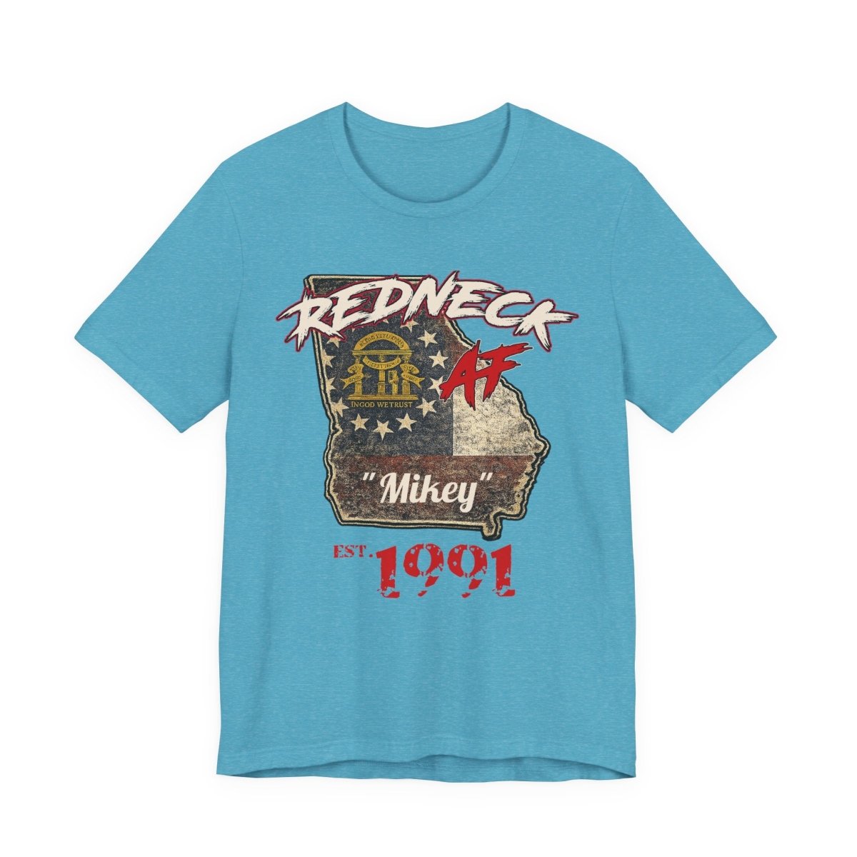 Redneck AF Georgia T-Shirt | Personalized Georgia Pride Graphic Tee - Anything AF