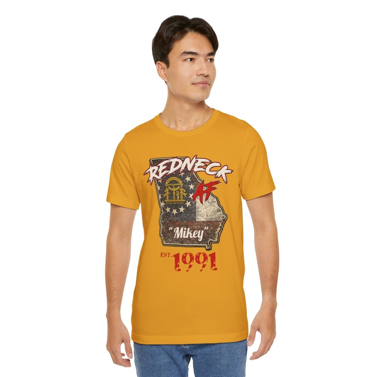 Redneck AF Georgia T-Shirt | Personalized Georgia Pride Graphic Tee - Anything AF