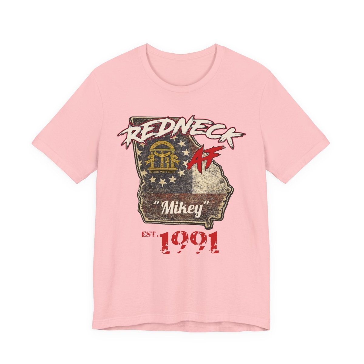 Redneck AF Georgia T-Shirt | Personalized Georgia Pride Graphic Tee - Anything AF