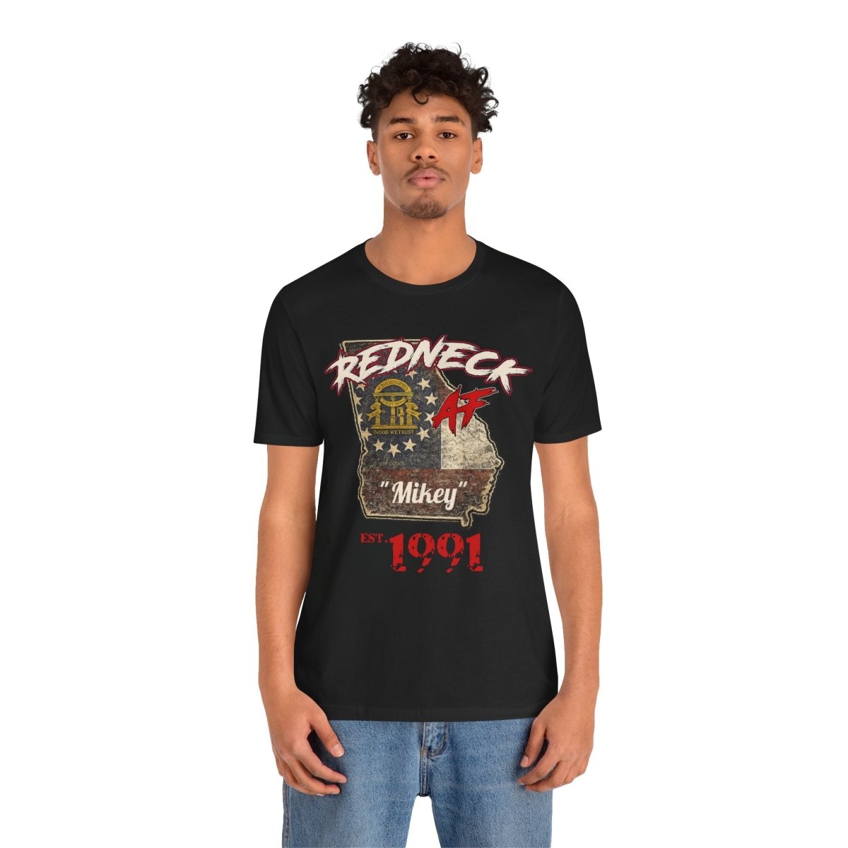 Redneck AF Georgia T-Shirt | Personalized Georgia Pride Graphic Tee - Anything AF