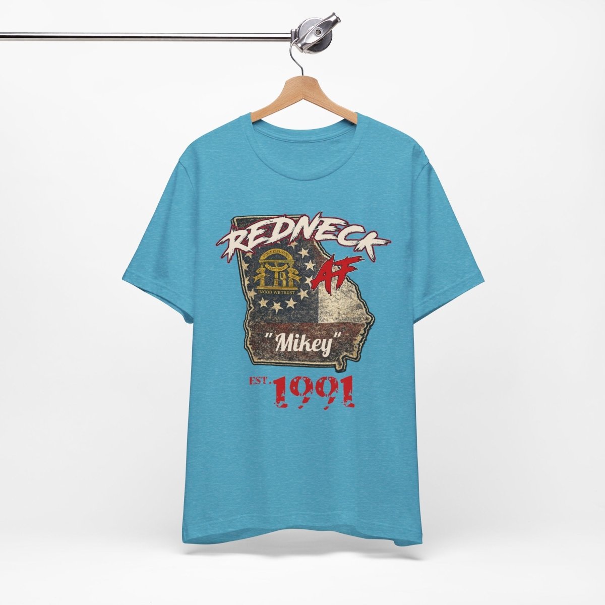Redneck AF Georgia T-Shirt | Personalized Georgia Pride Graphic Tee - Anything AF