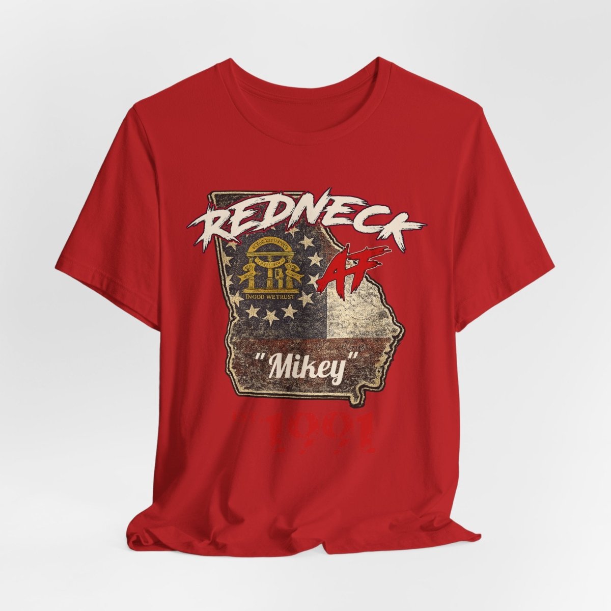 Redneck AF Georgia T-Shirt | Personalized Georgia Pride Graphic Tee - Anything AF