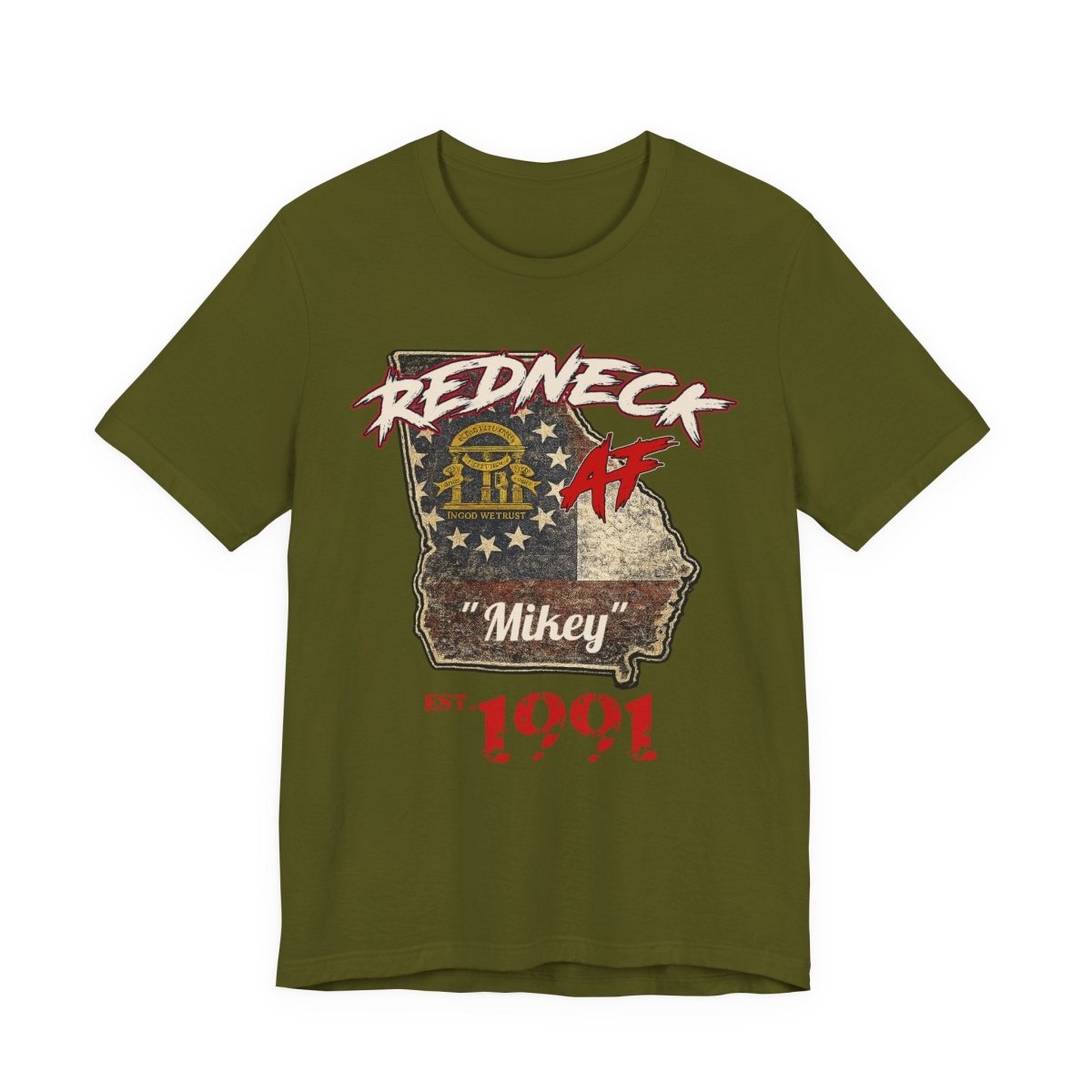 Redneck AF Georgia T-Shirt | Personalized Georgia Pride Graphic Tee - Anything AF
