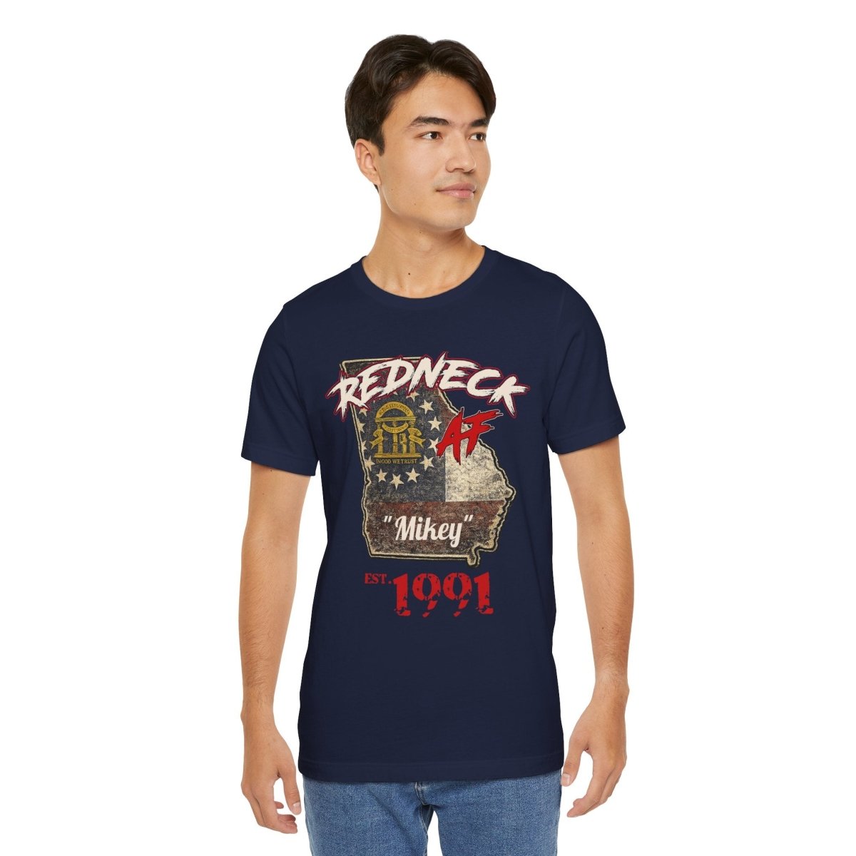 Redneck AF Georgia T-Shirt | Personalized Georgia Pride Graphic Tee - Anything AF