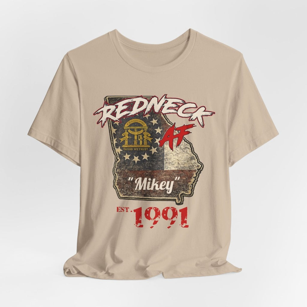 Redneck AF Georgia T-Shirt | Personalized Georgia Pride Graphic Tee - Anything AF