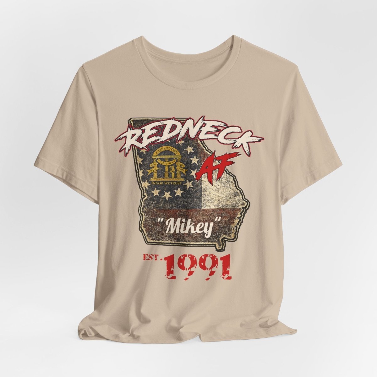 Redneck AF Georgia T-Shirt | Personalized Georgia Pride Graphic Tee - Anything AF