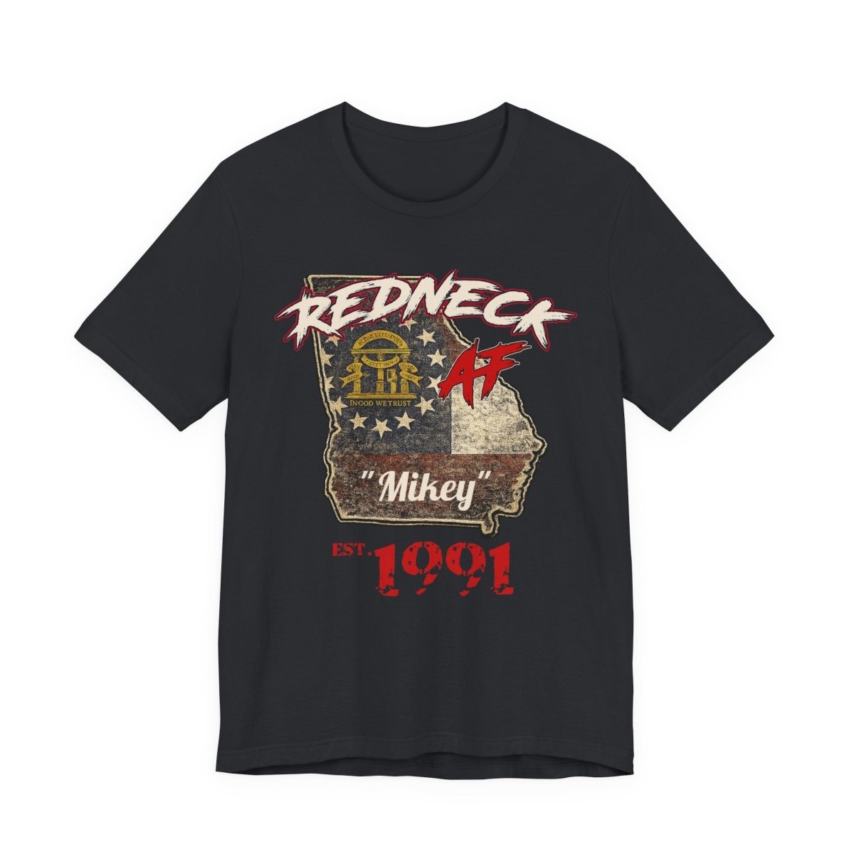 Redneck AF Georgia T-Shirt | Personalized Georgia Pride Graphic Tee - Anything AF