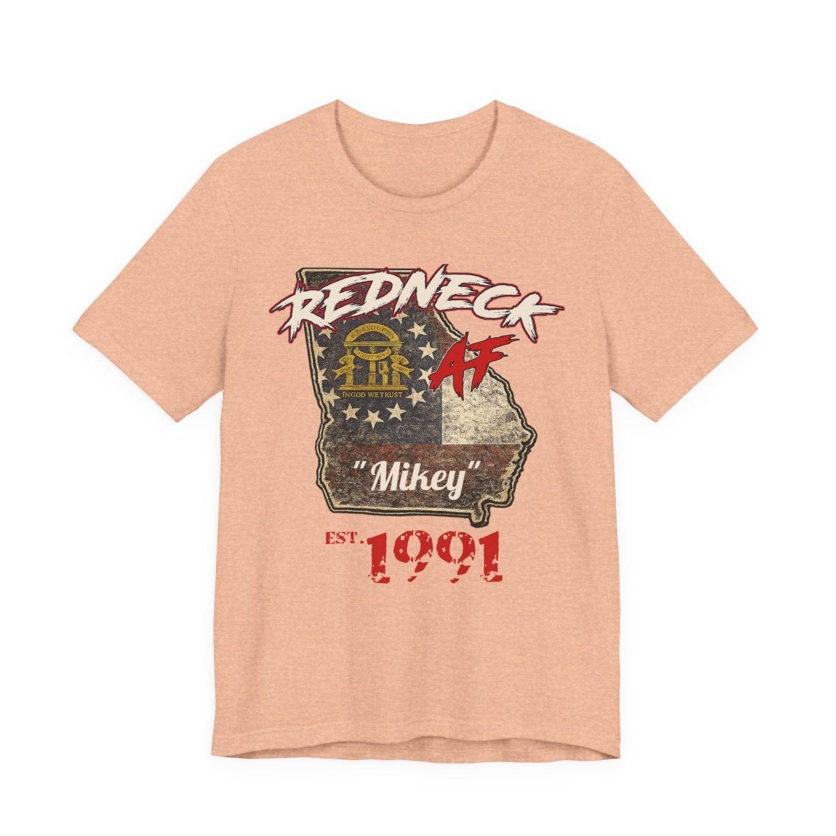 Redneck AF Georgia T-Shirt | Personalized Georgia Pride Graphic Tee - Anything AF