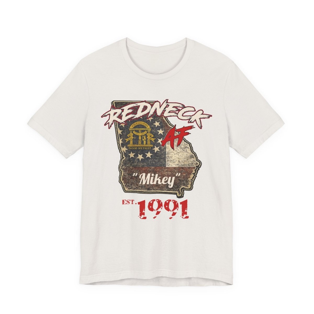 Redneck AF Georgia T-Shirt | Personalized Georgia Pride Graphic Tee - Anything AF