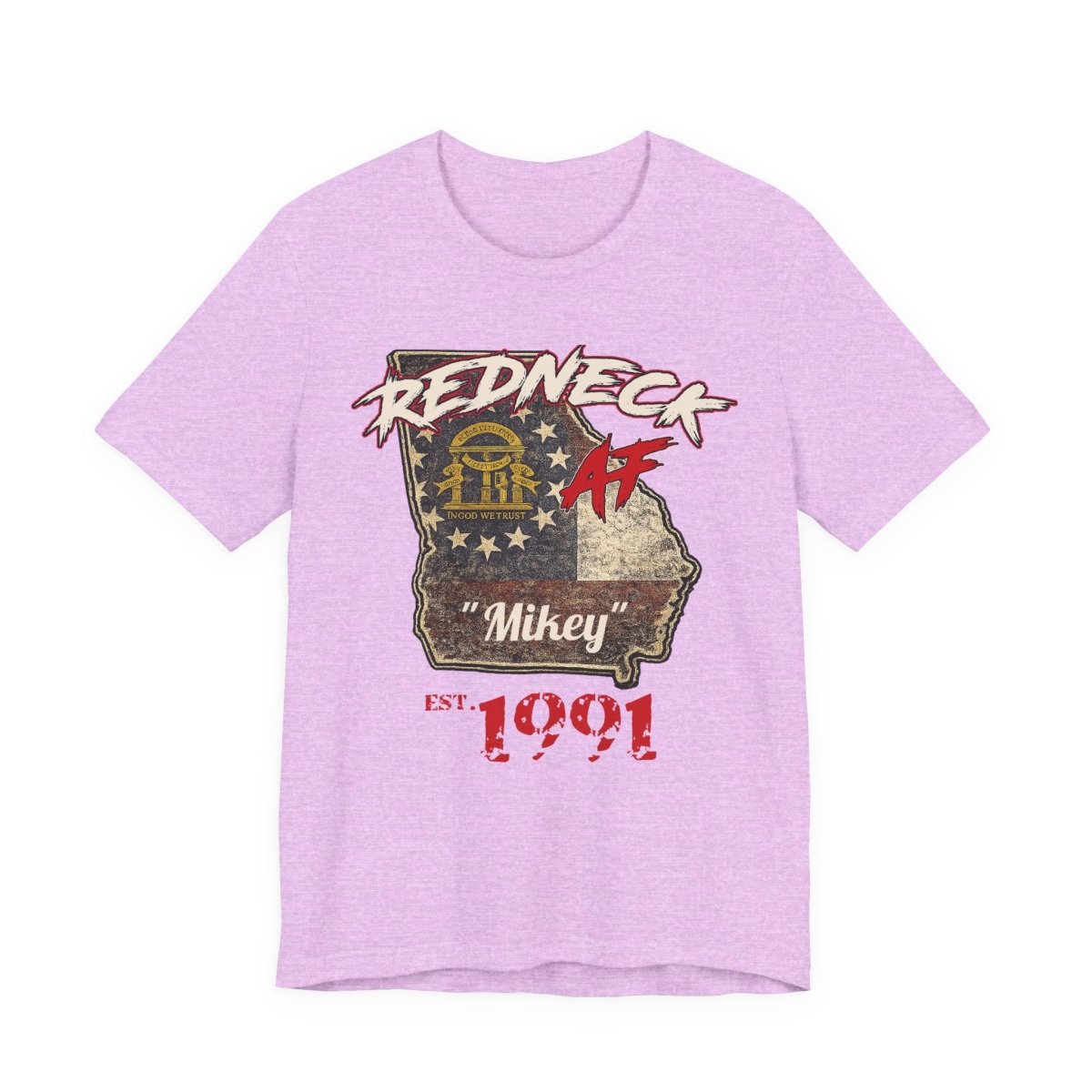 Redneck AF Georgia T-Shirt | Personalized Georgia Pride Graphic Tee - Anything AF