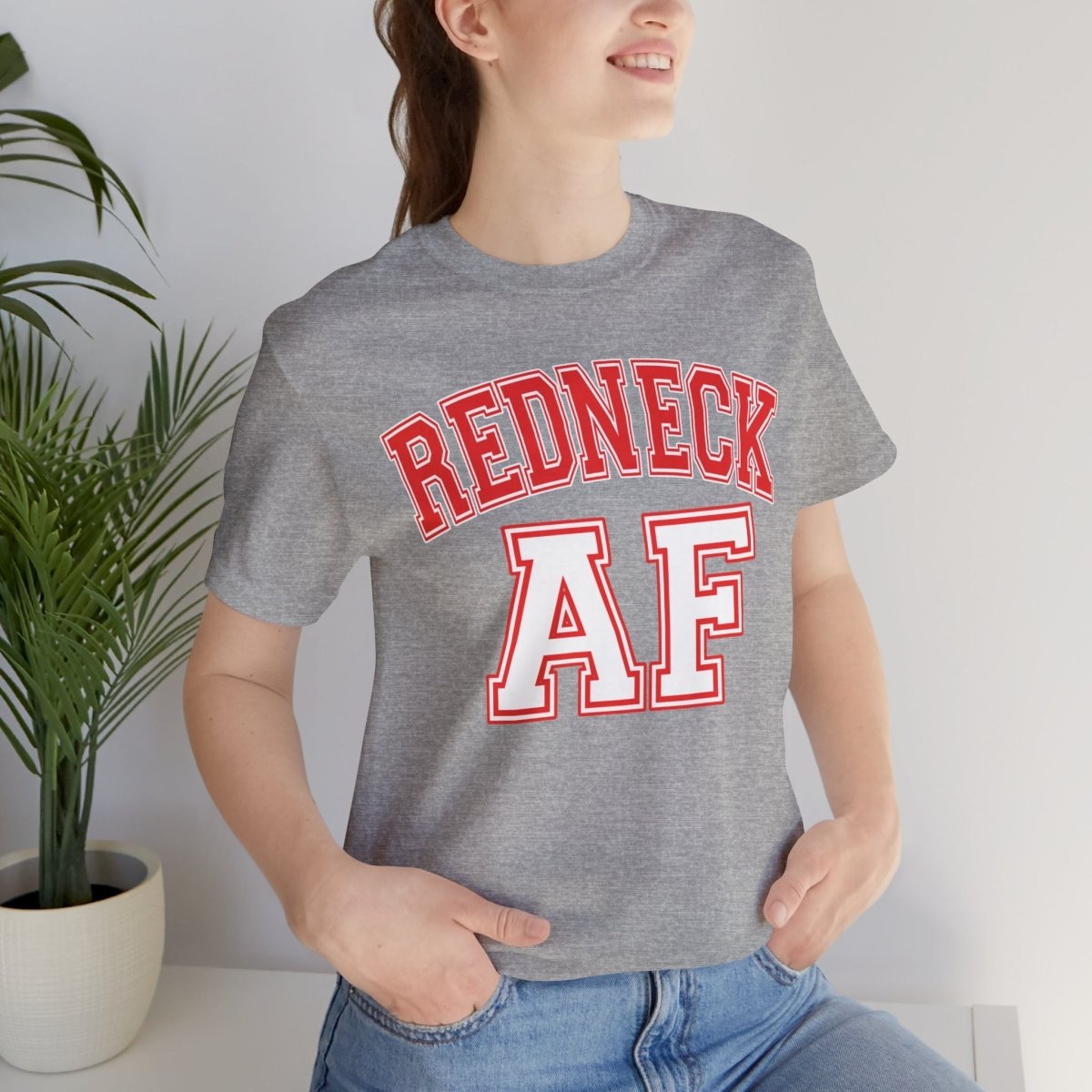 Redneck AF T-Shirt – Collegiate | American Pride Graphic Tee - Anything AF