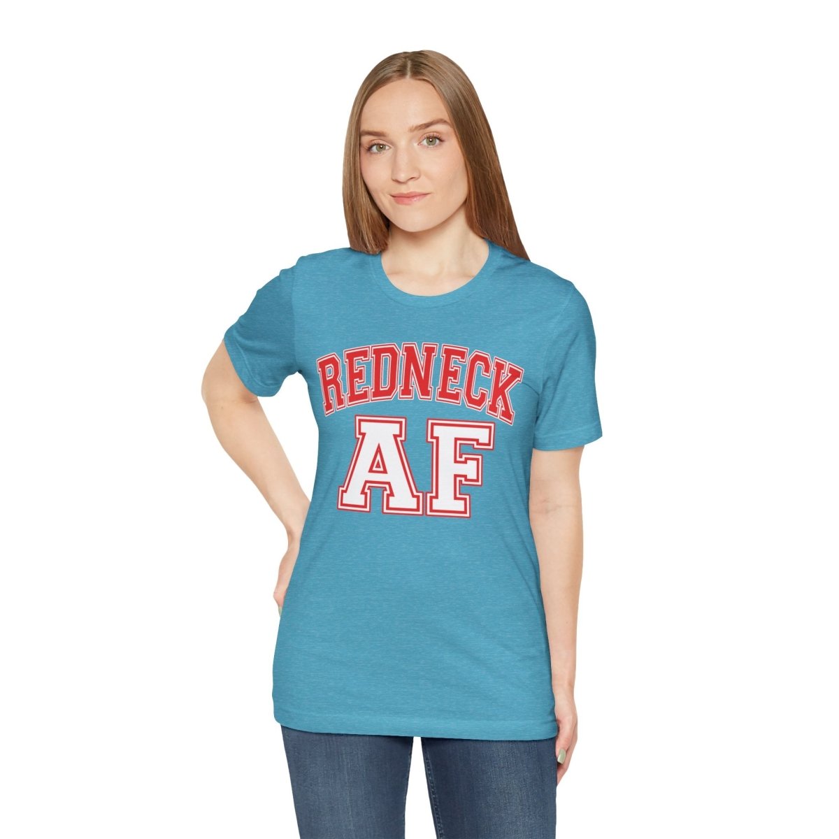 Redneck AF T-Shirt – Collegiate | American Pride Graphic Tee - Anything AF
