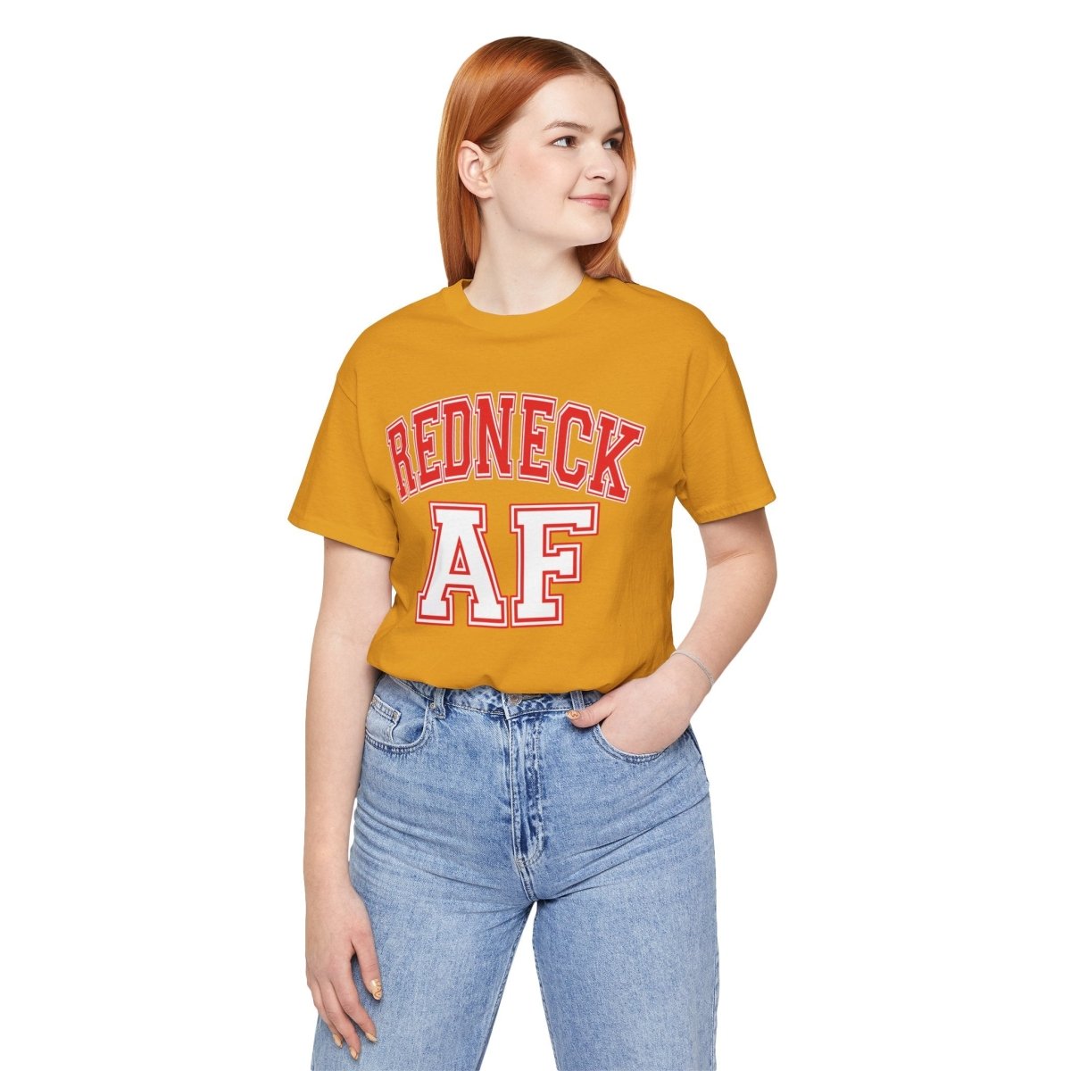 Redneck AF T-Shirt – Collegiate | American Pride Graphic Tee - Anything AF