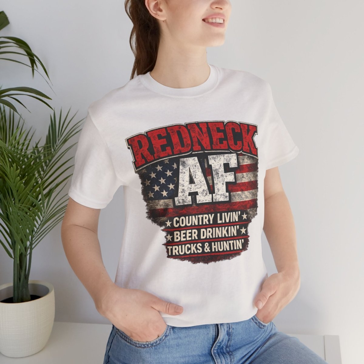 Redneck AF T-Shirt | Country Livin' Pride Graphic Tee - Anything AF