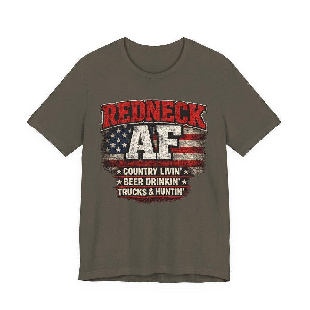 Redneck AF T-Shirt | Country Livin' Pride Graphic Tee - Anything AF