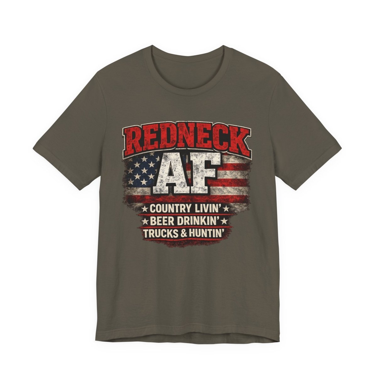 Redneck AF T-Shirt | Country Livin' Pride Graphic Tee - Anything AF