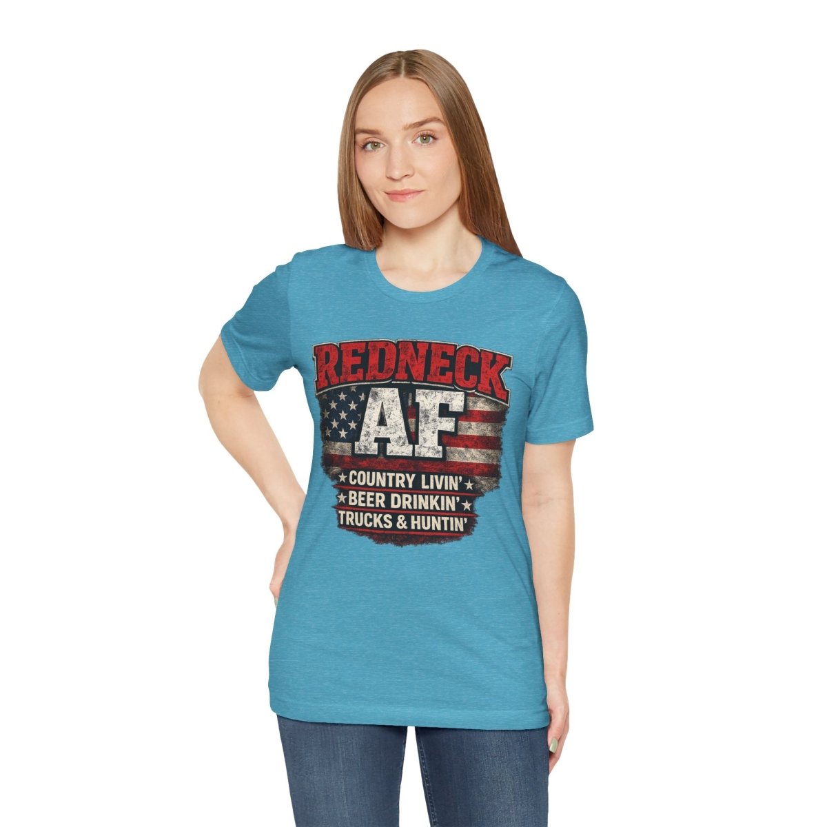 Redneck AF T-Shirt | Country Livin' Pride Graphic Tee - Anything AF