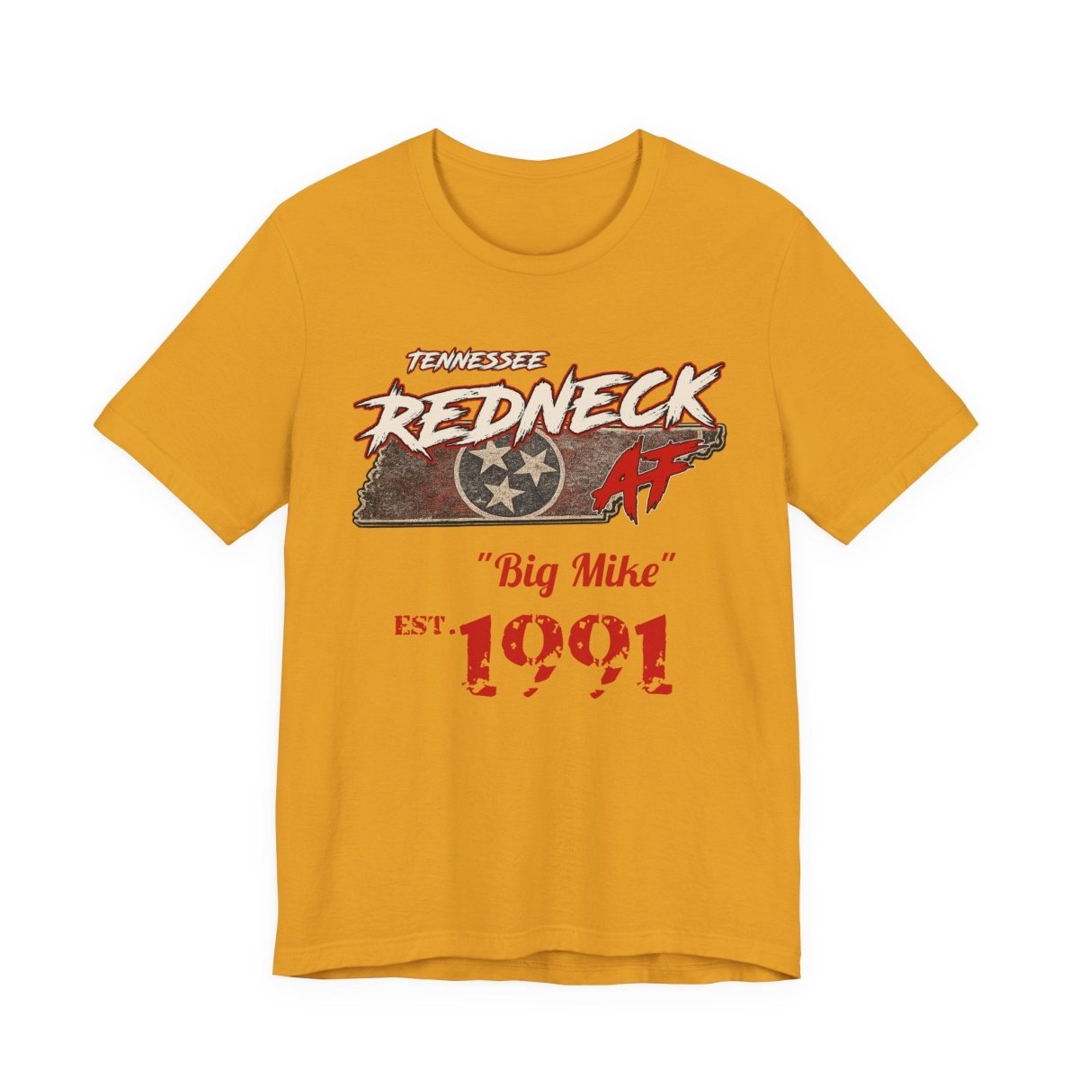 Redneck AF Tennessee T-Shirt | Personalized Tennessee Pride Graphic Tee - Anything AF
