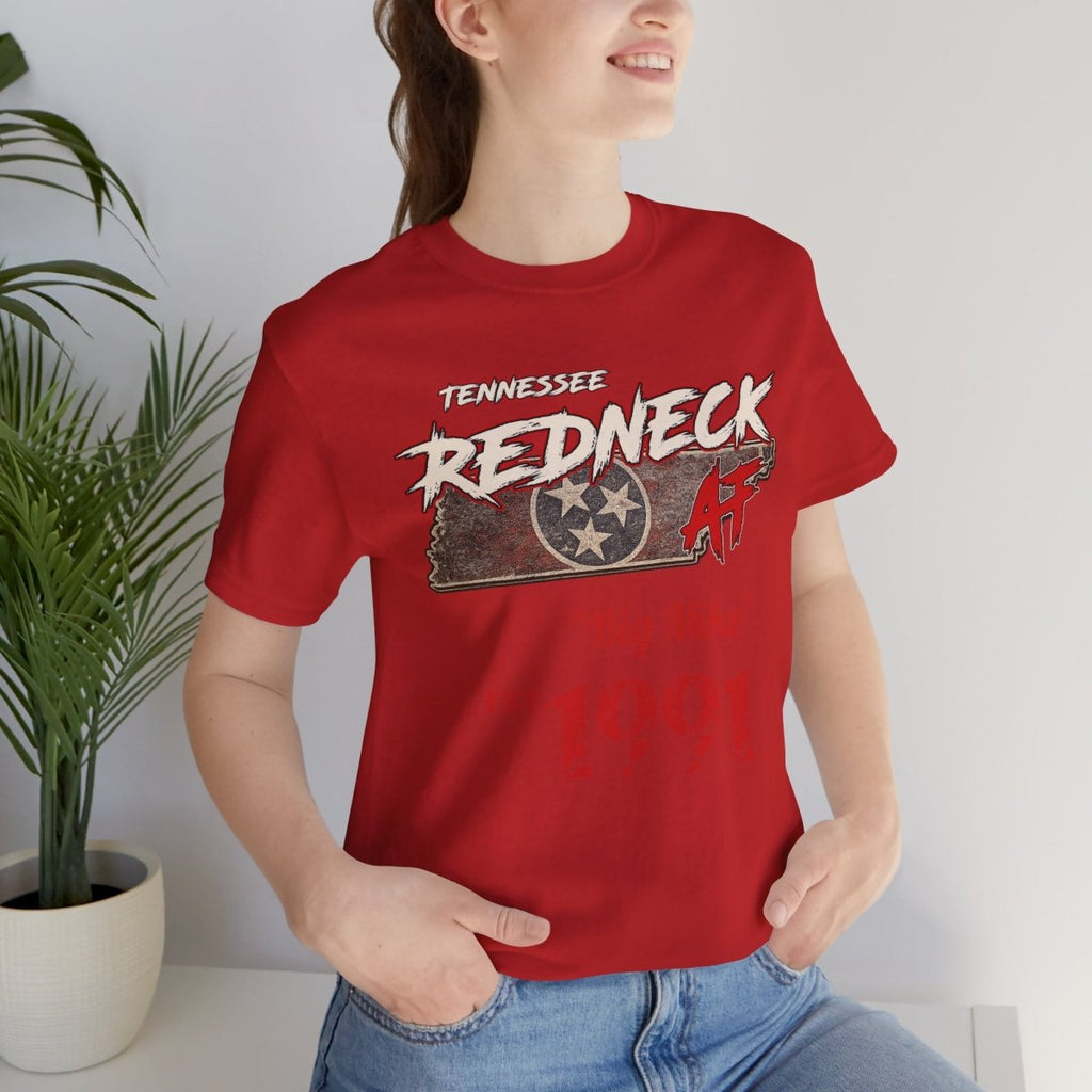 Redneck AF Tennessee T-Shirt | Personalized Tennessee Pride Graphic Tee - Anything AF