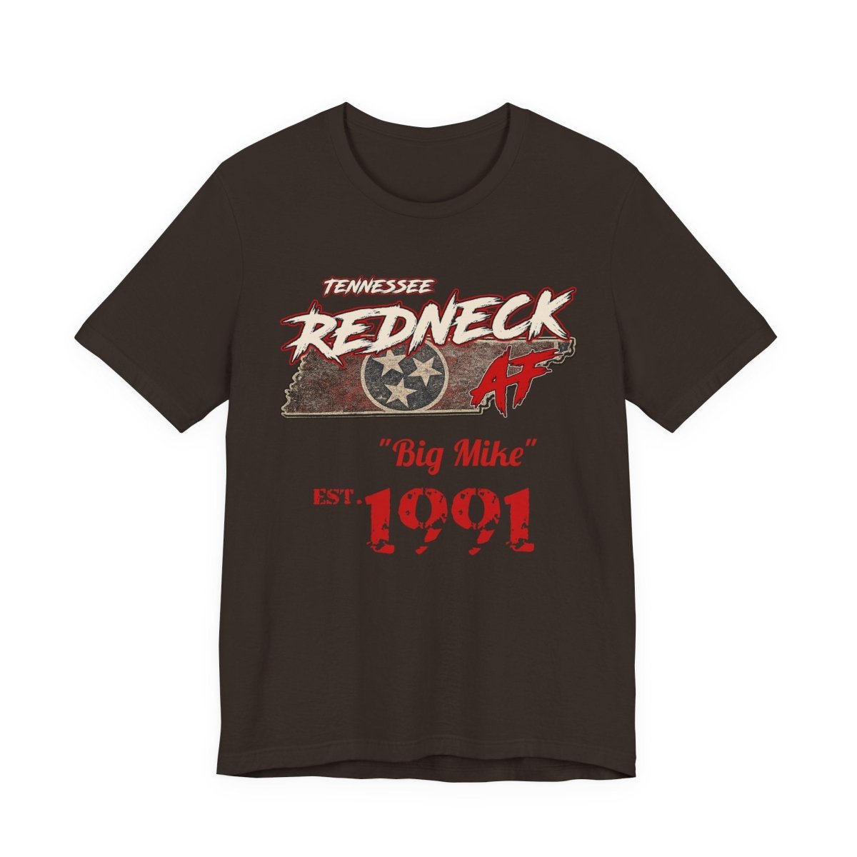 Redneck AF Tennessee T-Shirt | Personalized Tennessee Pride Graphic Tee - Anything AF