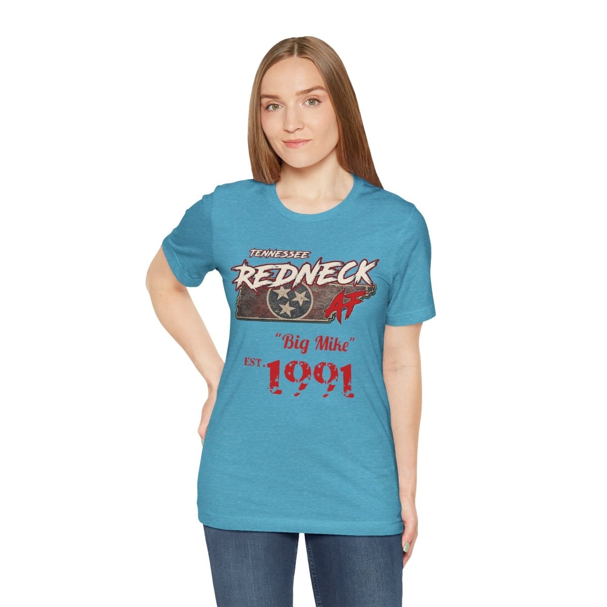Redneck AF Tennessee T-Shirt | Personalized Tennessee Pride Graphic Tee - Anything AF