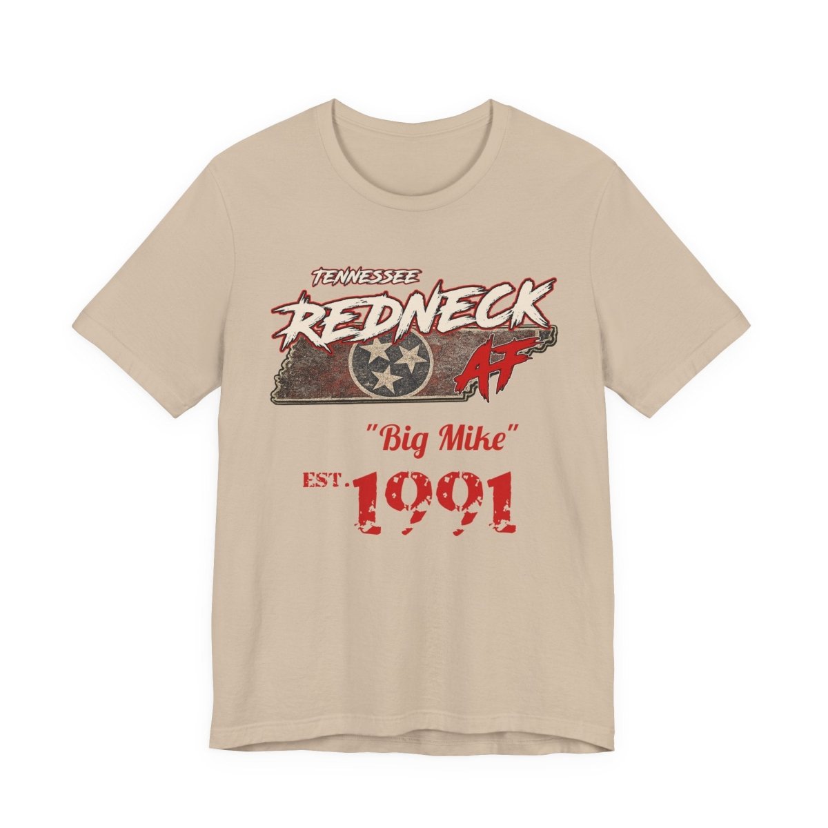 Redneck AF Tennessee T-Shirt | Personalized Tennessee Pride Graphic Tee - Anything AF