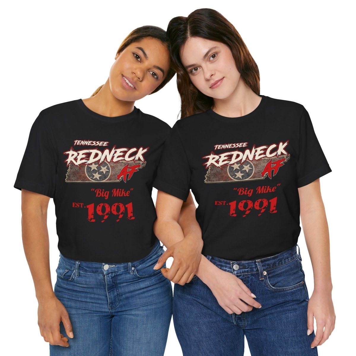 Redneck AF Tennessee T-Shirt | Personalized Tennessee Pride Graphic Tee - Anything AF
