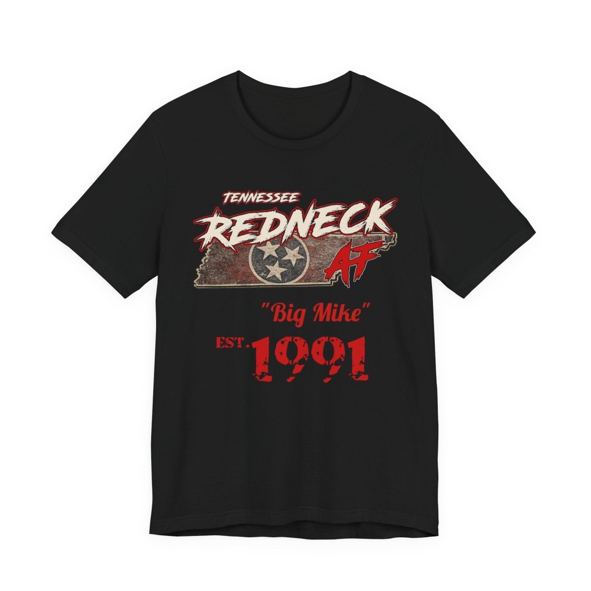 Redneck AF Tennessee T-Shirt | Personalized Tennessee Pride Graphic Tee - Anything AF