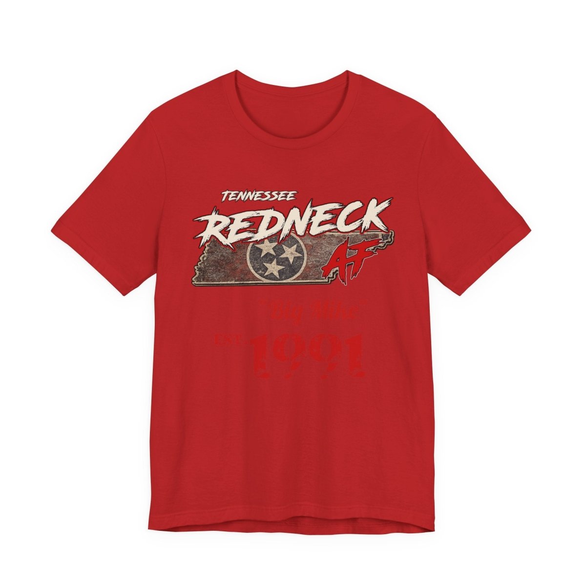 Redneck AF Tennessee T-Shirt | Personalized Tennessee Pride Graphic Tee - Anything AF