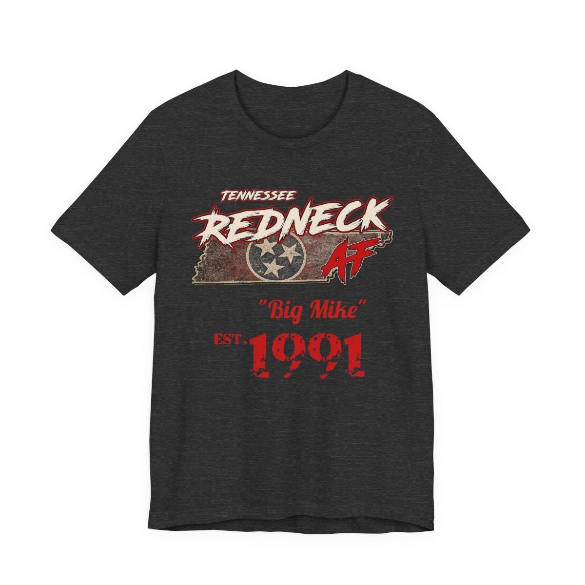 Redneck AF Tennessee T-Shirt | Personalized Tennessee Pride Graphic Tee - Anything AF