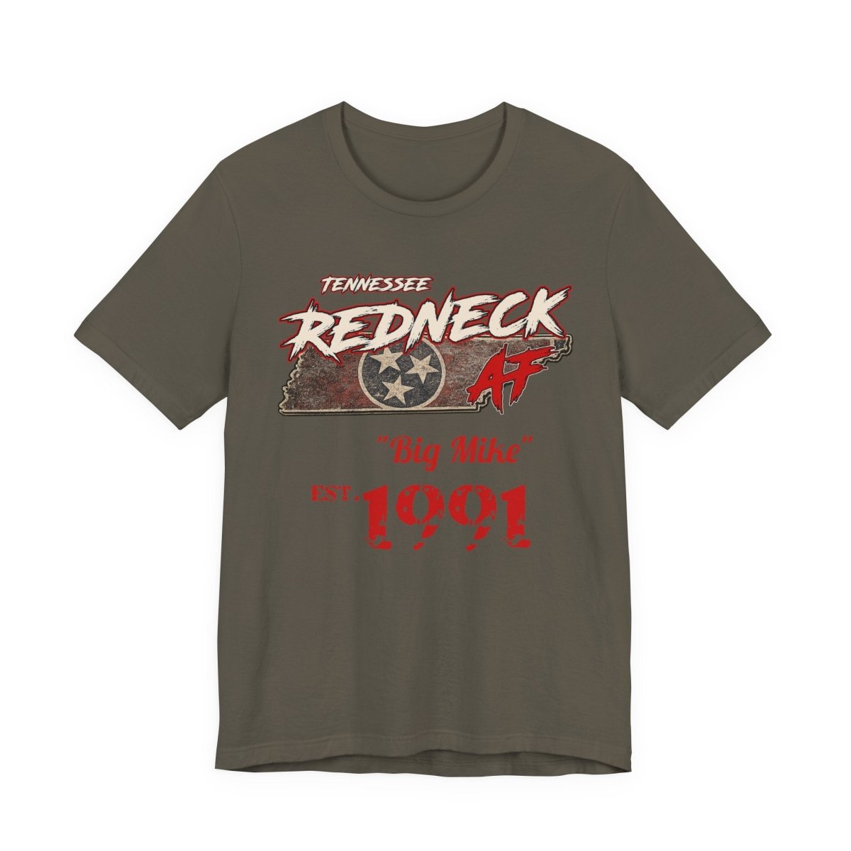 Redneck AF Tennessee T-Shirt | Personalized Tennessee Pride Graphic Tee - Anything AF