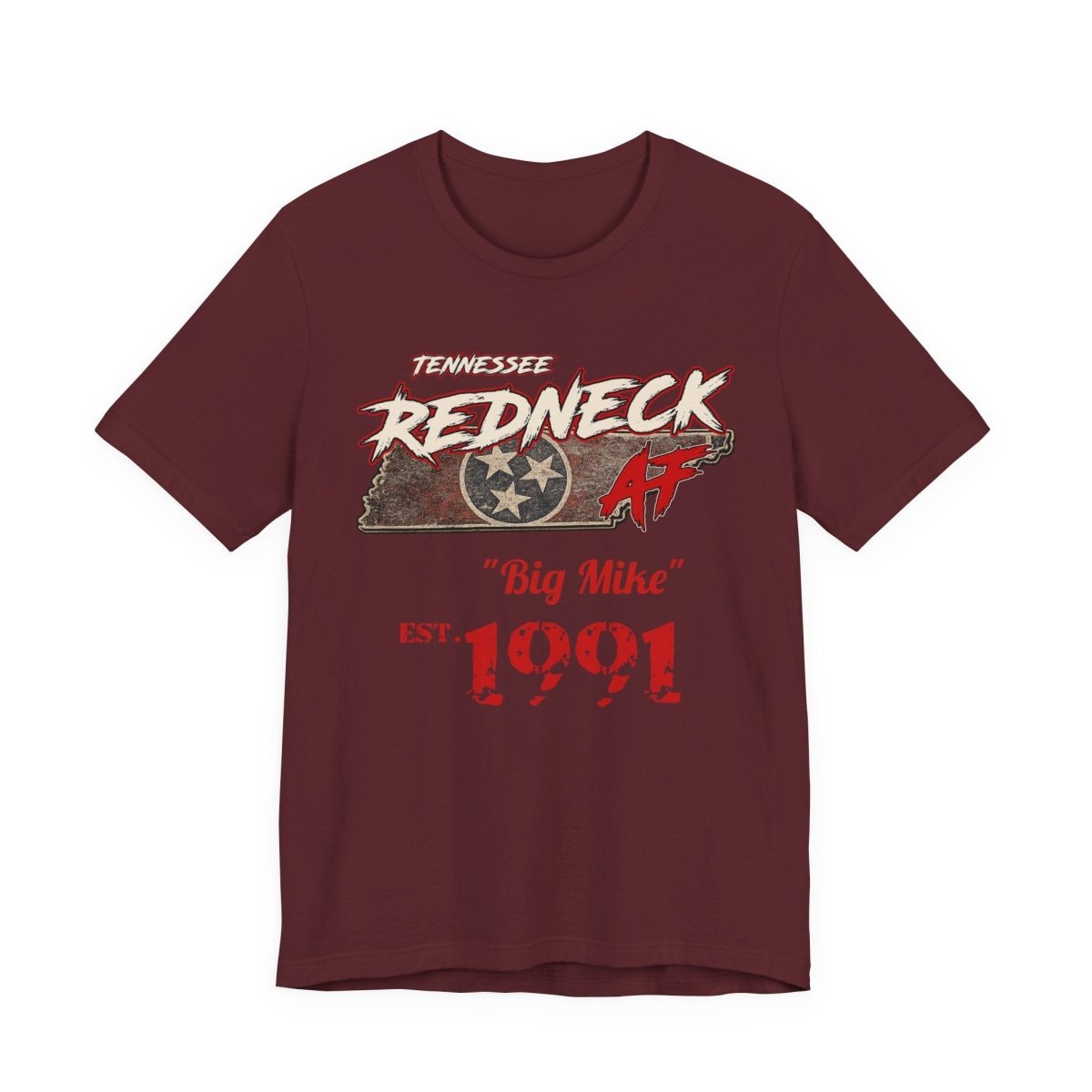 Redneck AF Tennessee T-Shirt | Personalized Tennessee Pride Graphic Tee - Anything AF
