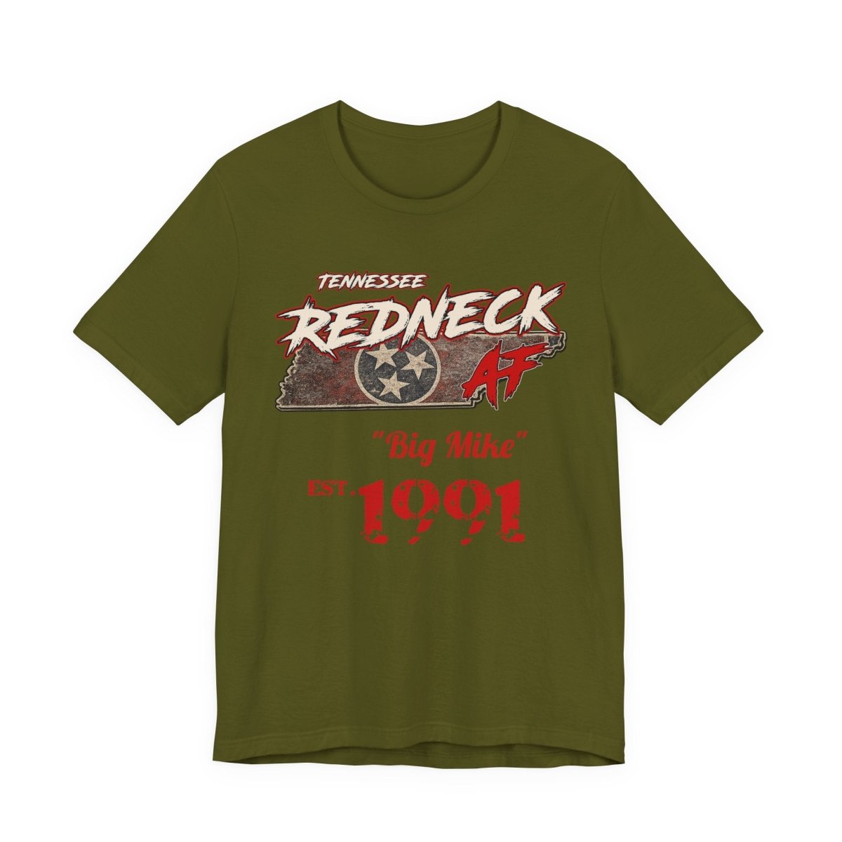 Redneck AF Tennessee T-Shirt | Personalized Tennessee Pride Graphic Tee - Anything AF