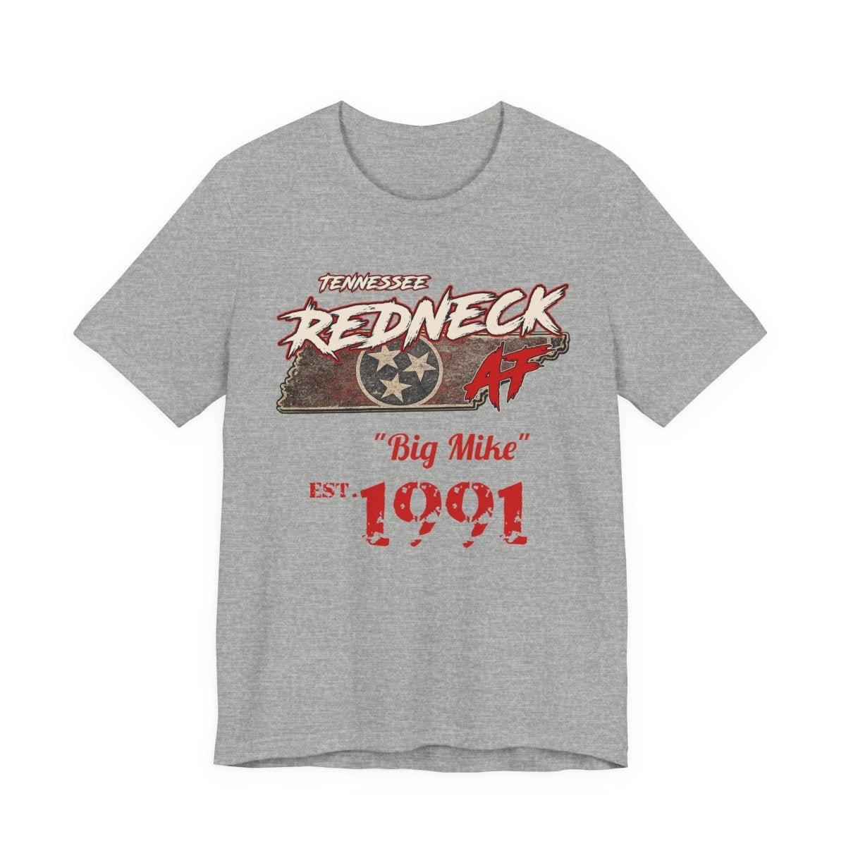 Redneck AF Tennessee T-Shirt | Personalized Tennessee Pride Graphic Tee - Anything AF