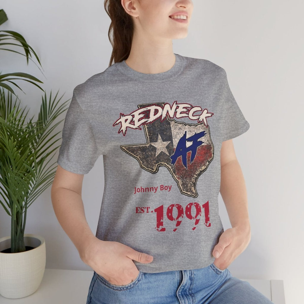 Redneck AF Texas T-Shirt | Personalized Texas Pride Graphic Tee - Anything AF