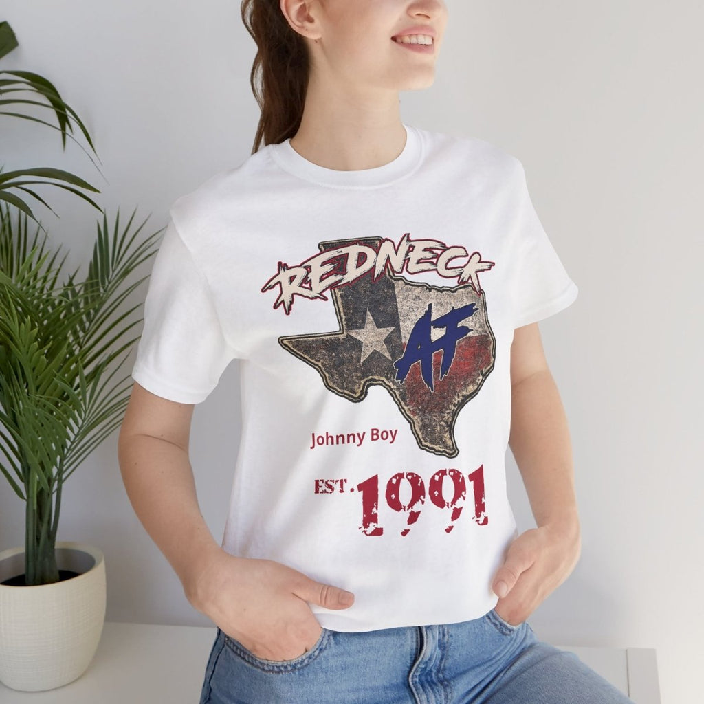 Redneck AF Texas T-Shirt | Personalized Texas Pride Graphic Tee - Anything AF