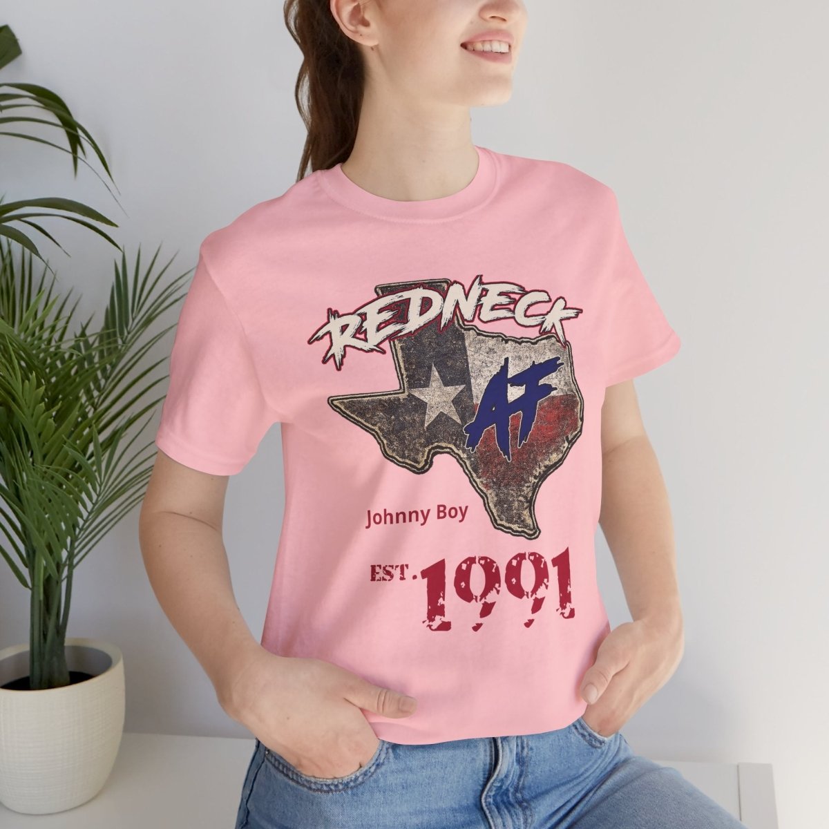 Redneck AF Texas T-Shirt | Personalized Texas Pride Graphic Tee - Anything AF