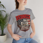 Redneck As F**K T-Shirt | American Flag Country Pride Graphic Tee - Anything AF