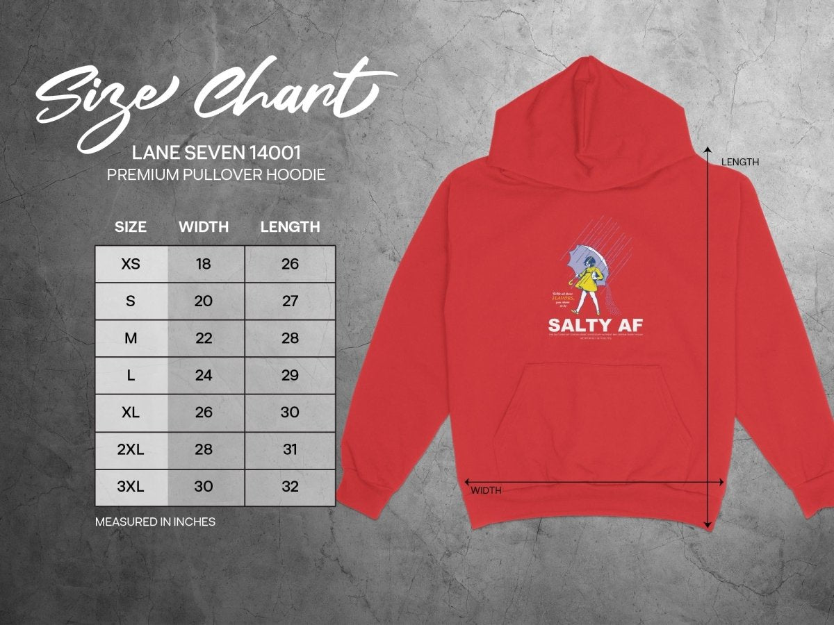 Salty AF Hoodie | Morton Salt Girl Retro Rain Girl Graphic | Anything AF - Anything AF