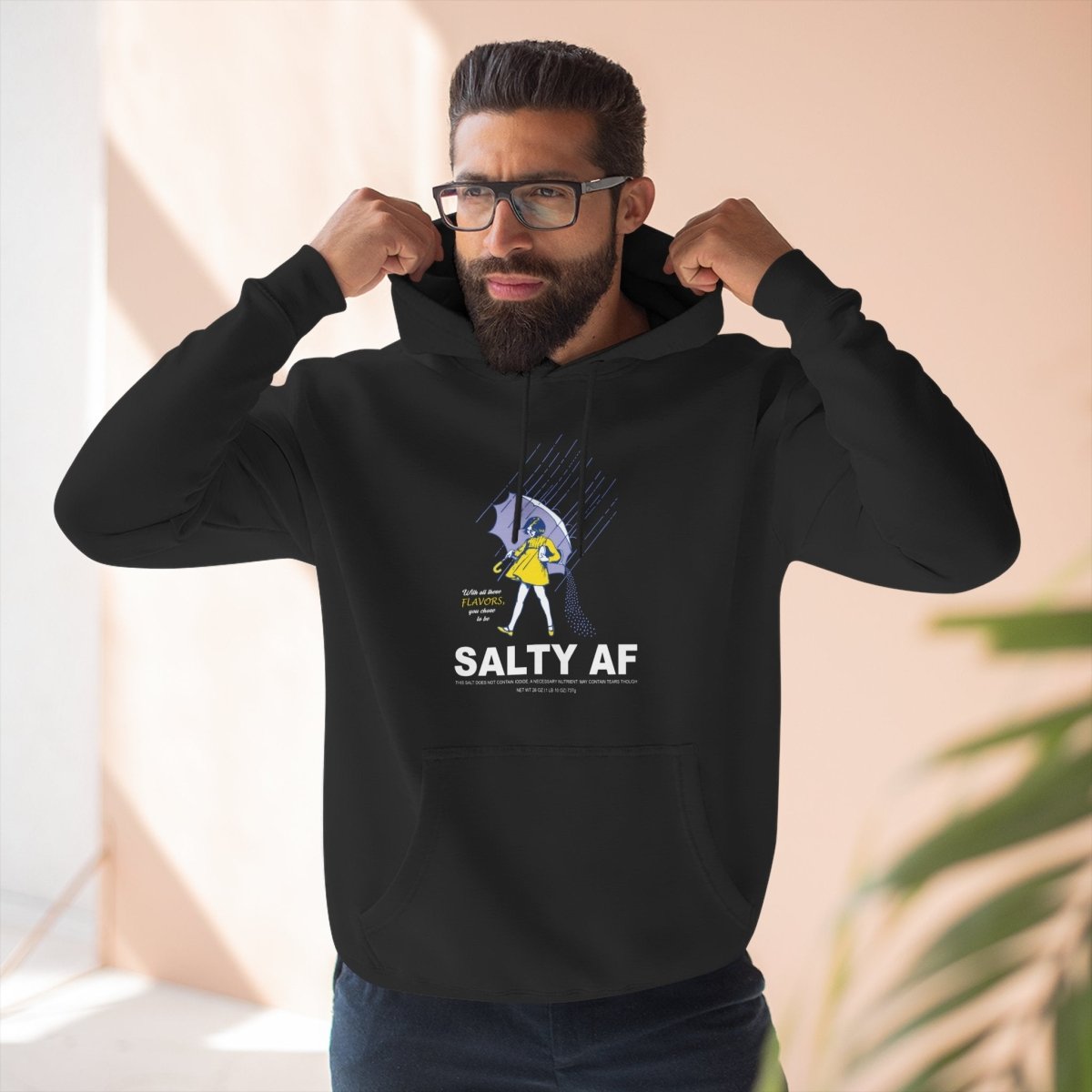 Salty AF Hoodie | Morton Salt Girl Retro Rain Girl Graphic | Anything AF - Anything AF