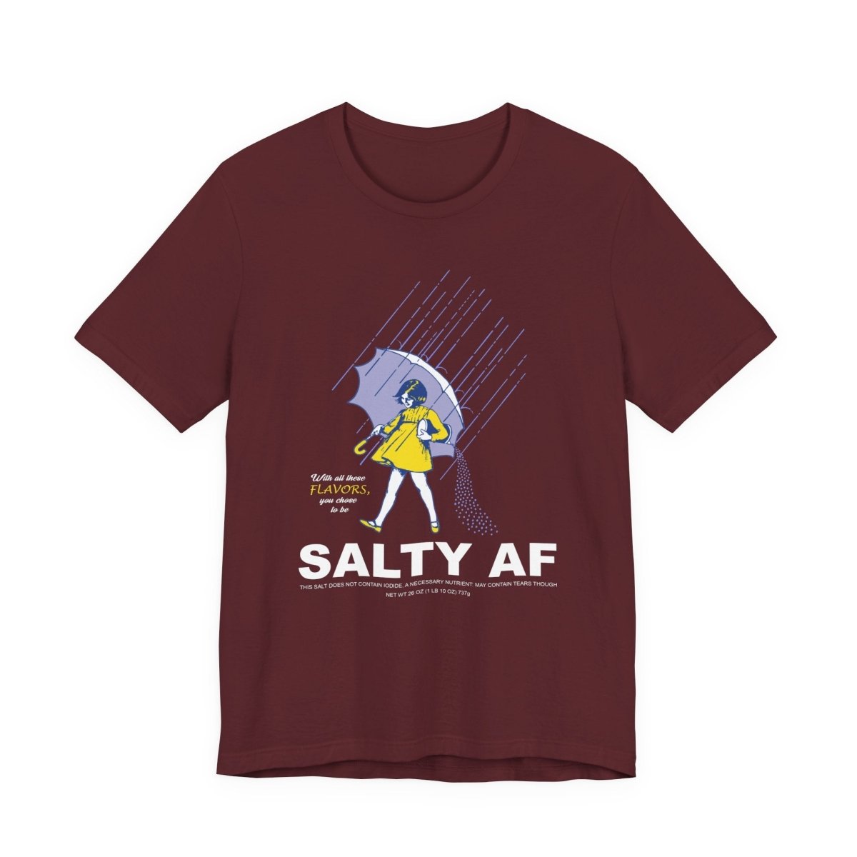 Salty AF T-Shirt | Morton Salt Girl Vintage Graphic | Sarcastic Attitude Graphic Tee | Anything AF - Anything AF