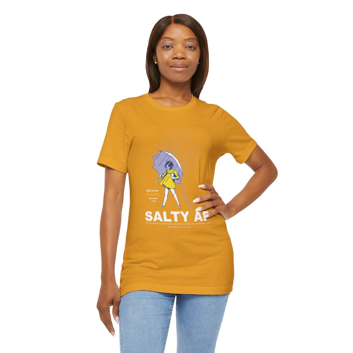 Salty AF T-Shirt | Morton Salt Girl Vintage Graphic | Sarcastic Attitude Graphic Tee | Anything AF - Anything AF